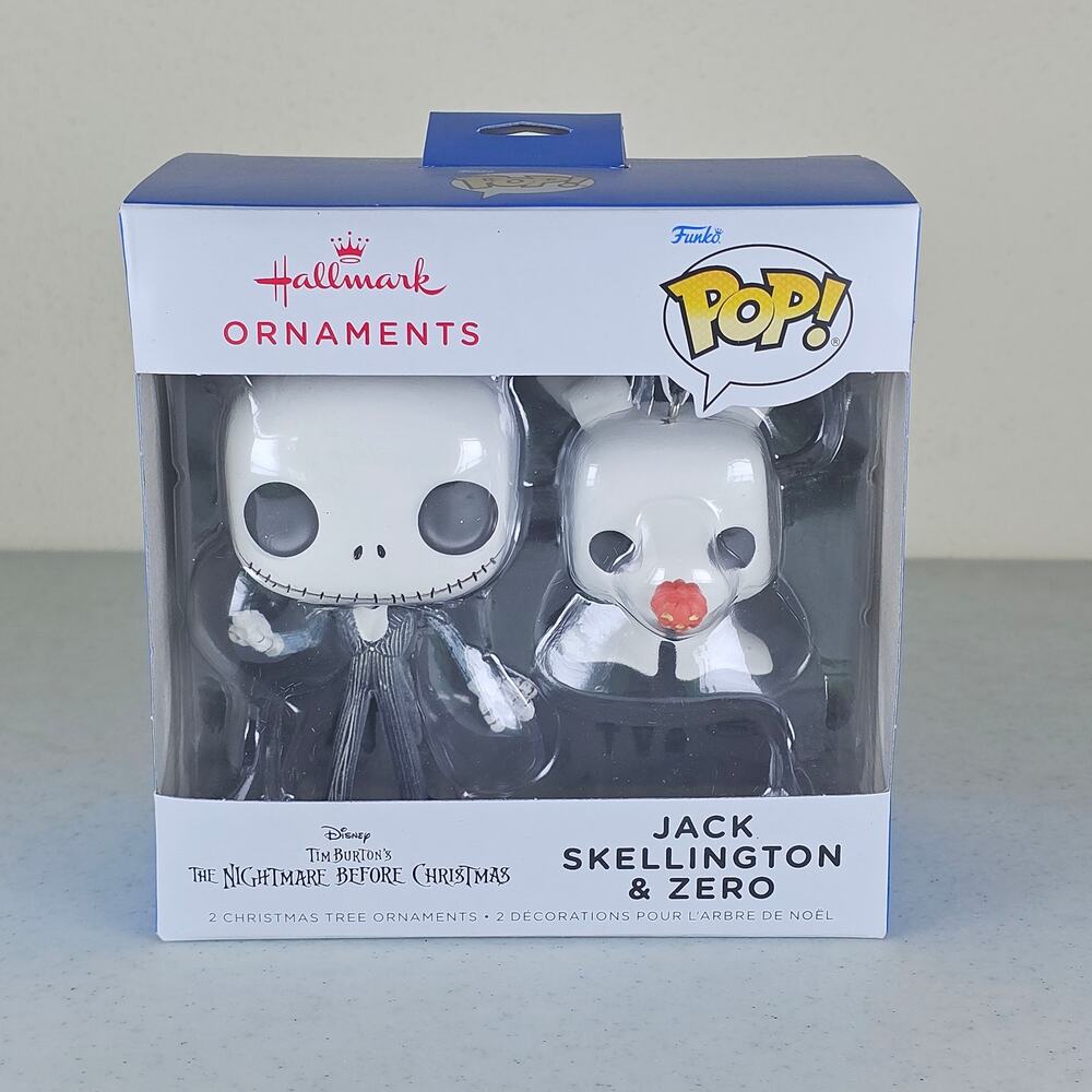 New Hallmark  The Nightmare Before‎ Christmas Jack and Zero Funko POP! Ornament
